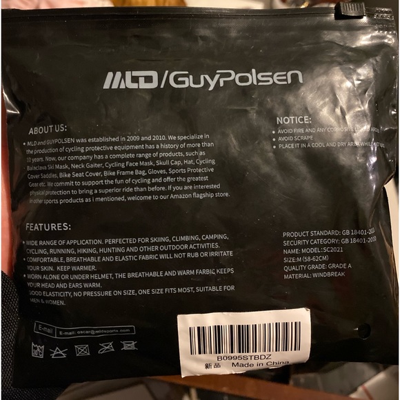 MLD Winter Beanie Hat
Sports Running Motorcycle Cycling Skull Cap Helmet Liner - Picture 9 of 10